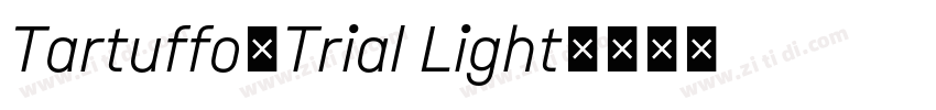 Tartuffo_Trial Light字体转换